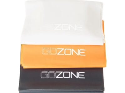 GoZone 3-Pack Flat Resistance Bands – Black/Orange/White, Made from durable material