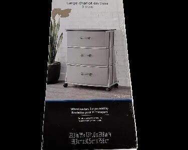 Mainstays 3 Drawer Fabric Dresser Storage