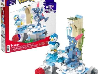 Pokemon Piplup and Sneasels Snow Day Build Set