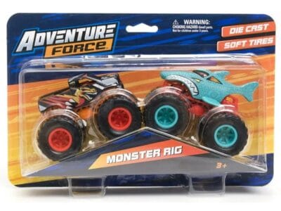 Adventure Force Die Cast Monster Trucks With Soft Tires