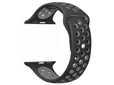 Apple Watch Band Black + Grey for Apple Watch 38mm 40mm 41mm or 42 44 45mm Replacement Strap for Series 7 6 5 4 3 2 1