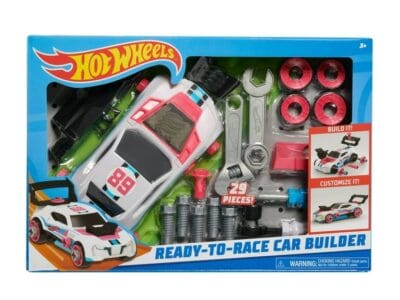 Hot Wheels Ready-to-Race Car Builder Set, Twinduction Vehicle, Kids Toys for Ages 3 up