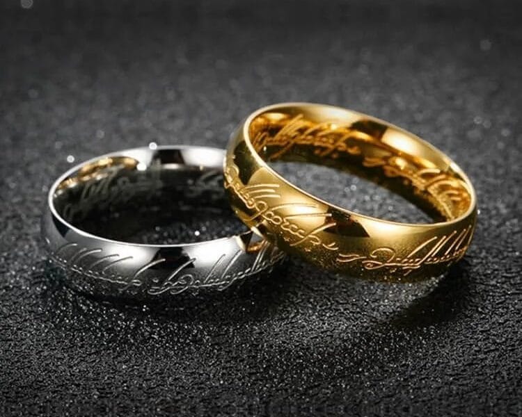 Titanium Steel Ring (Gold) US Size 7