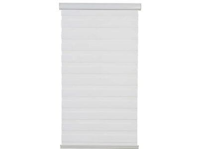 Hometrends Cordless Zebra Light Filtering Roller Shade 30″x72″ White