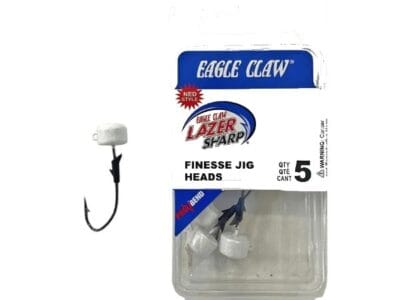 EAGLE CLAW LAZER SHARP QLNJ18-08 1/8oz 3.5g FINESSE JIG HEADS PRE BEND QTY 5