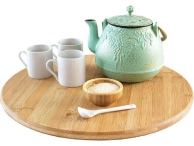 Mainstays Eco-Bamboo Lazy Susan Organizer for Kitchen, Cabinet & Table