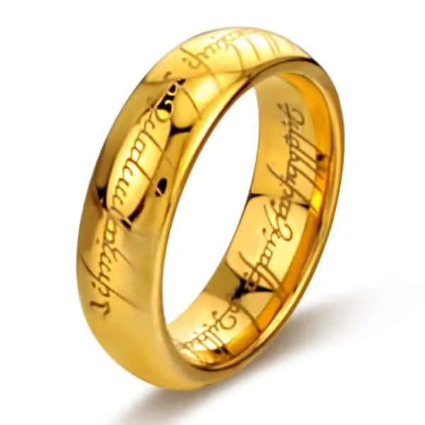 Titanium Steel Ring (Gold) US Size 7