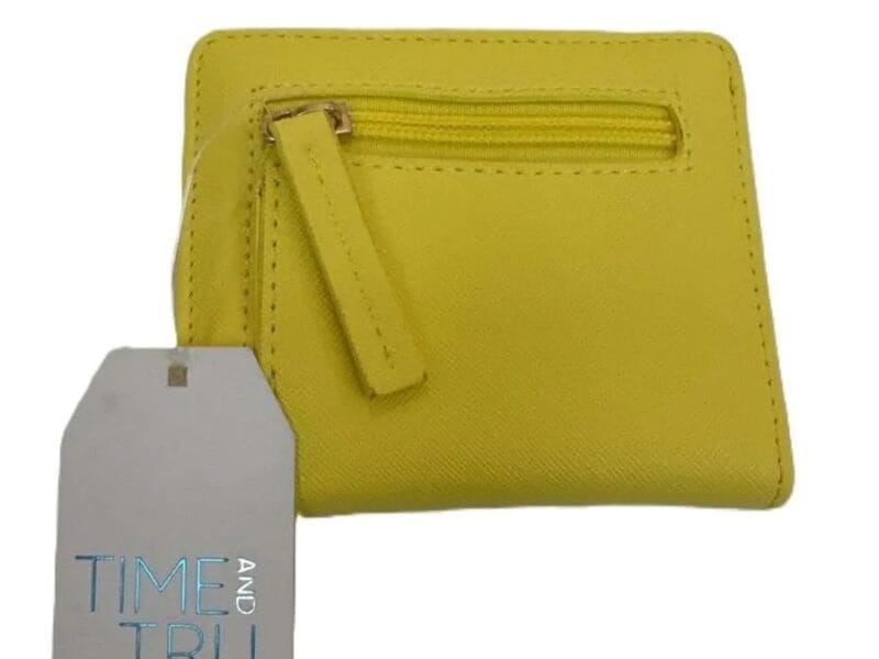 Time & Tru Womens Wallet Yellow