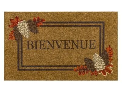 Mohawk Home Fall Bienvenue Faux Coir Polyester Doormat Multi 18″ x 30″