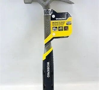 WorkPro 20 Oz One-Piece Forged Claw Hammer with Anti-Shock Handle