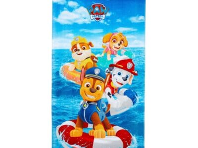Paw Patrol Kids Beach Towel Cotton Blend 28×58″ Blue Nickelodeon
