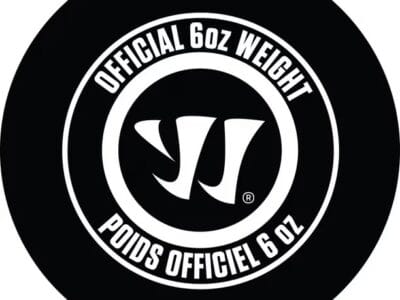 Warrior Official Rubber Hockey Puck – Black 6oz Regulation Size