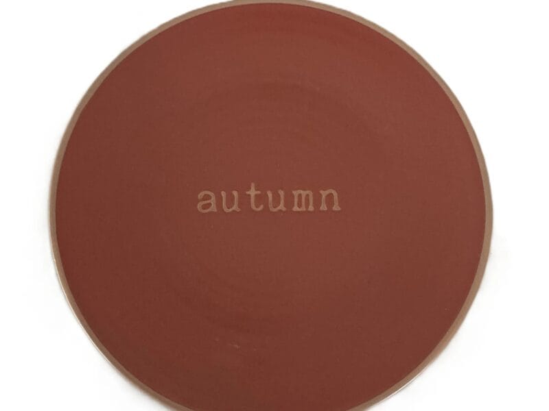 Autumn Stoneware Round Salad Plate