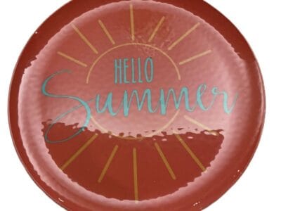 Hello Summer Dessert Plates Beach Pool Party
