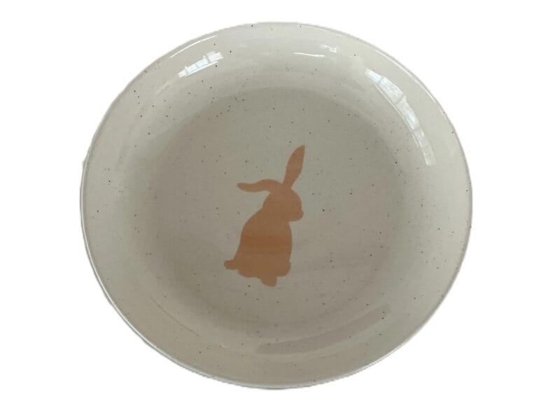 Easter Bunny Stoneware Appetizer Plate