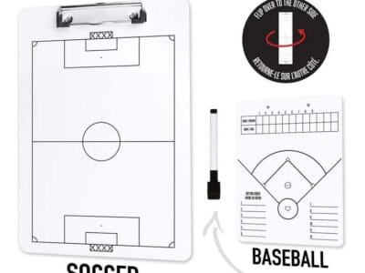 Future Stars 2 in 1 Sport Dry-Erase/Clipboard – Soccer & Baseball