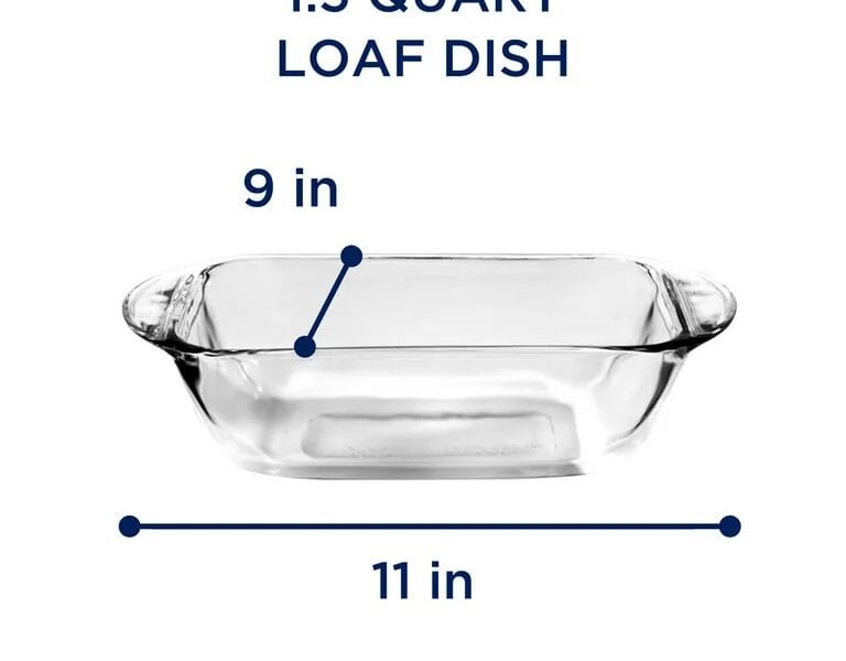 Anchor Hocking Glass Loaf Pan, 1.5 Quart