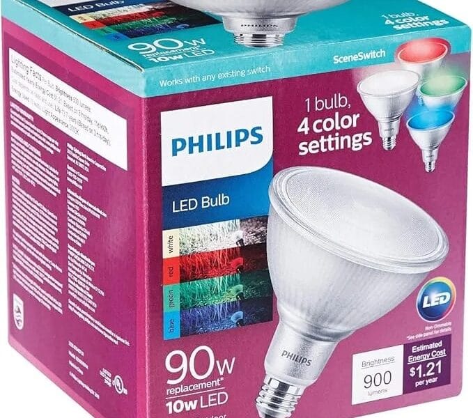 Philips LED Color Changing Sceneswitch Light Bulb 10-Watt (90-Watt Equivalent) 4 color settings