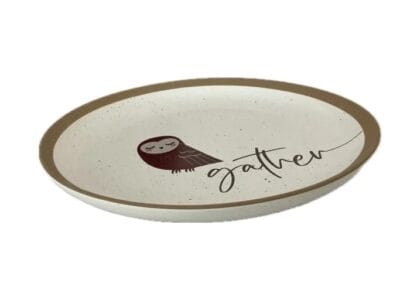 Owl Gather Dinner Plate Round