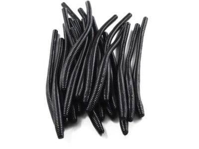 Lunkerhunt Trout Worms , Black