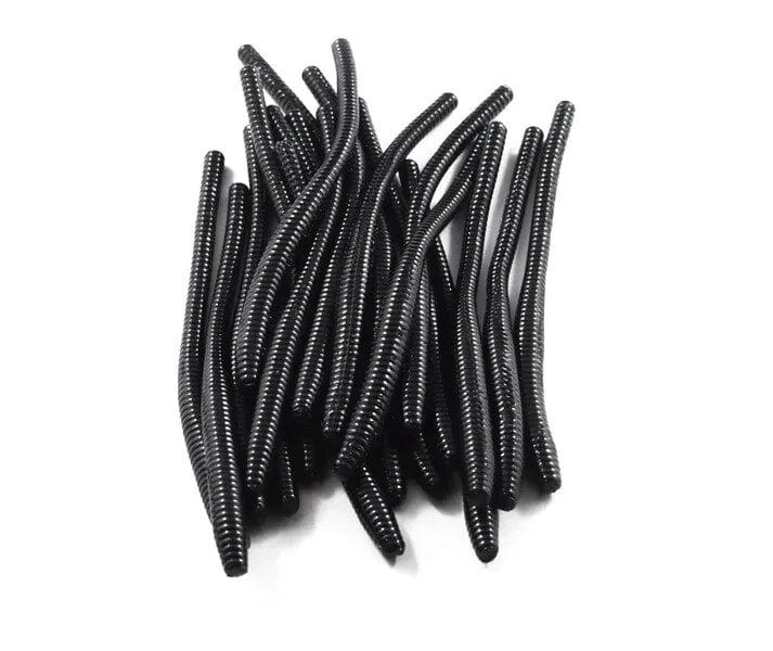 Lunkerhunt Trout Worms , Black
