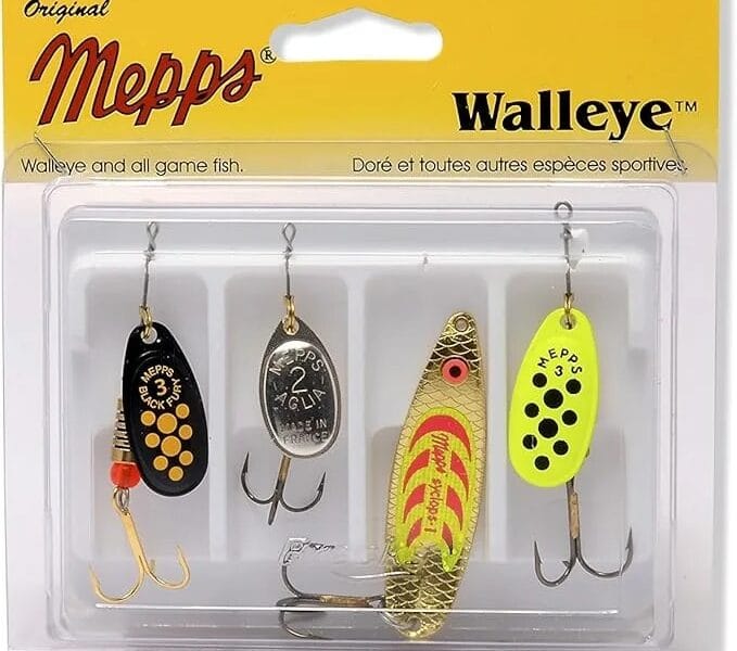Mepps Walleye Assortment – Walleye Fishing Lures – 4pcs