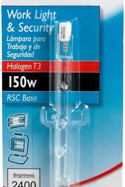 Philips 112136 Halogen 150W T3 Quartz Light Bulb Clear 79MM