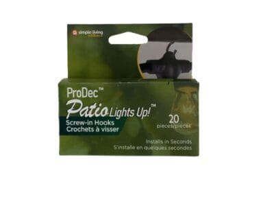 Simple Living ProDec Screw in Hooks, 20ct