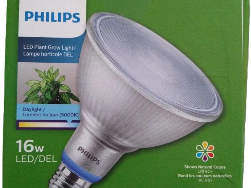 PHILIPS 533323 PAR38 FLOOD 5000K 16 WATT LED PLANT GROW LIGHT BULB DAYLIGHT
