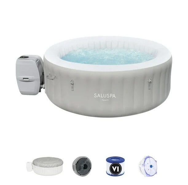 SaluSpa Tahiti AirJet Inflatable Hot Tub Spa with LED Lights 2-4 person
