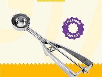 Wilton 417-1112 Stainless Steel Cookie Scoop, Silver