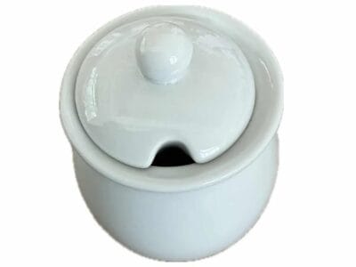 Ceramic Sugar Bowl Condiment Bottles Set With Lid for Home and Kitchen