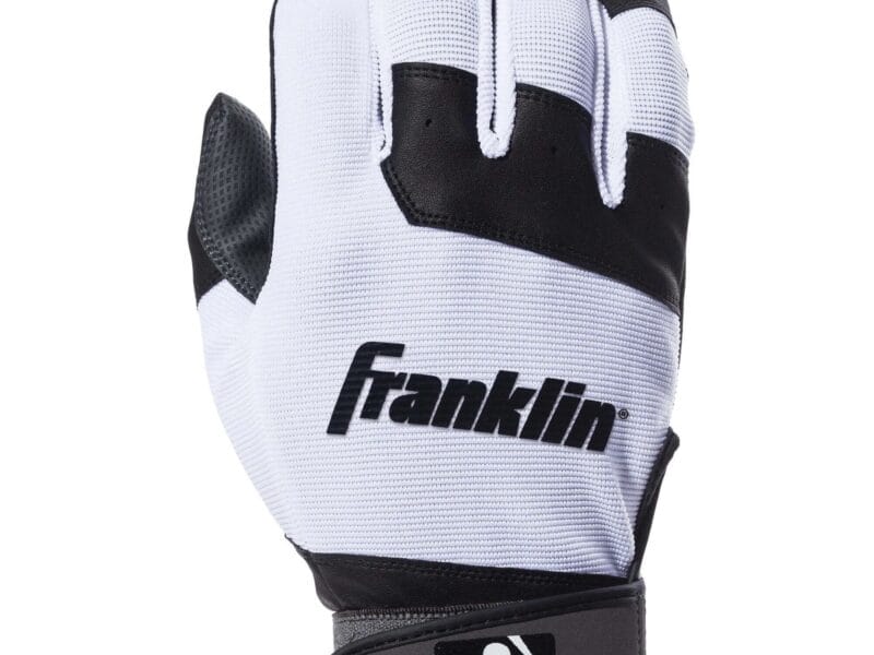 Franklin Sports Youth Flex Batting Glove Black/White Youth Large