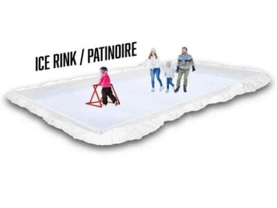 Future Stars Backyard Ice Rink Kit – Frame Tarp and In-Ground pegs – Customize Size up to 24 x 12 FT