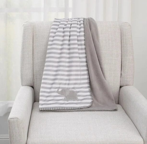 Child of Mine by Carter’s Appliqued Elephant Blanket