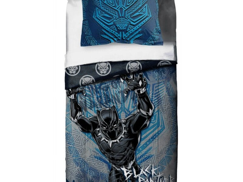 Black Panther King of Wakanda Twin/Full Reversible Comforter & Sham Set, Kids