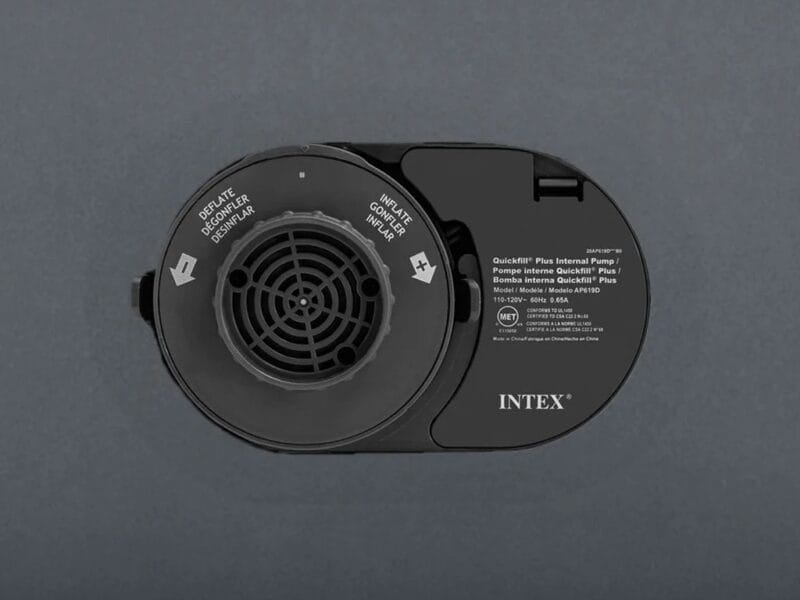 Intex 18″ Queen Dura Beam Premaire Elevated Airbed Mattress with Built-In Pump