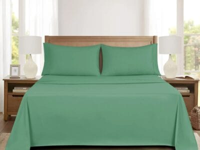 Mainstays Super Soft Brushed Microfiber Bed Sheet Set Double 81″ x 96″ , 4 Piece