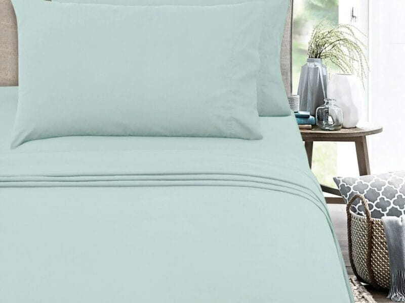 Mainstays Kids Sheet Set , Twin/Twin XL 66″ x 96″ Teal Cloud, 3 Piece
