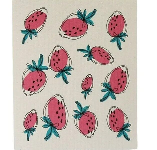 Dishcloth Microfiber Absorbent Fast Dry Clean Tools Household Supply Cleaning Cloth Kitchen Supplies Dish Towels Strawberry