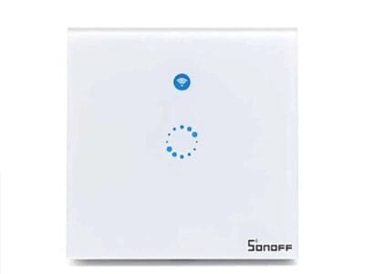 SONOFF T1 EU AC90V-250V 600W Smart WIFI Wall Touch Light Switch 1 Gang Touch/WiFi/433 RF/APP Remote Smart Home Controller Work With Alexa – 2CH