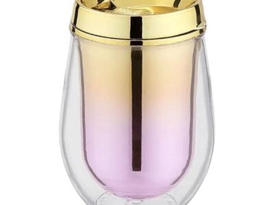 Metallic Ombre Stemless Wine Tumblers – Pink