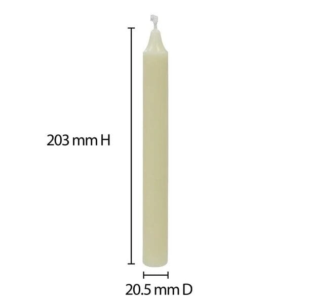 Mainstays 8″ Unscented Ivory Column Candles