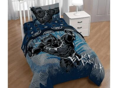 Black Panther King of Wakanda Twin/Full Reversible Comforter & Sham Set, Kids