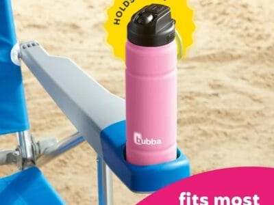 bubba Trailblazer Stainless Steel Water Bottle, Straw Lid Rubberized Pink, 24 fl oz.