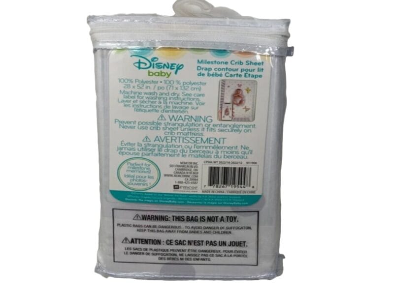 Disney Baby Milestone Crib Sheet – Winnie the Pooh NIP