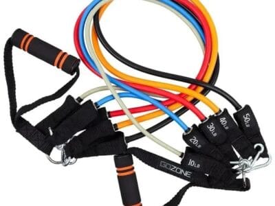 GoZone All-in-One Resistance Band Set – Multi-Colour, Includes ankle cuffs