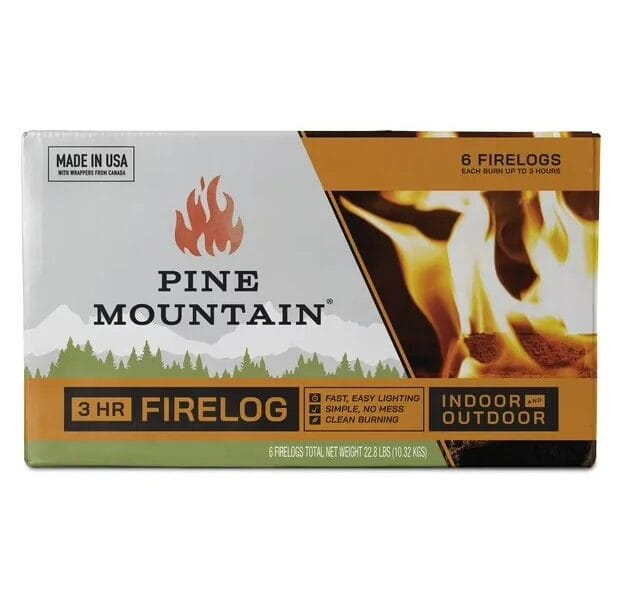 Pine Mountain Traditional 3-Hour Firelogs, 6 pack