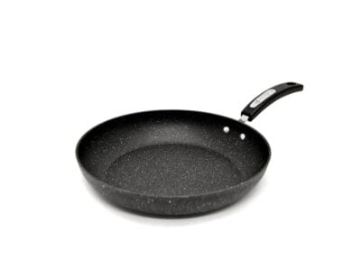 The Rock by Starfrit 10″ Stir Fry Pan, Black Enhanced Nonstick Surface