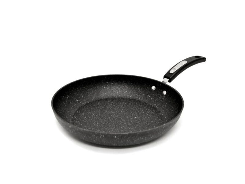 The Rock by Starfrit 10″ Stir Fry Pan, Black Enhanced Nonstick Surface